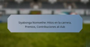 Siyabonga Nomvethe: Hitos en la carrera, Premios, Contribuciones al club